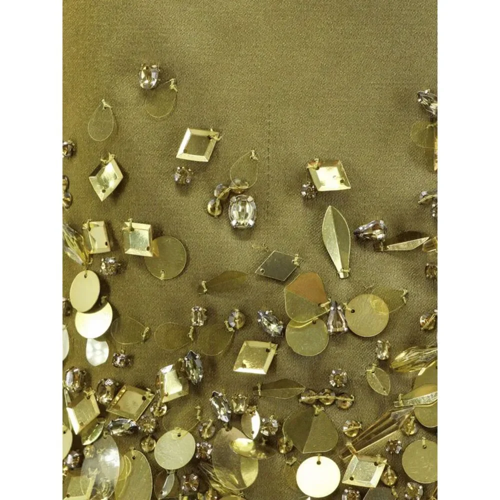 Retrofete Women Mini Skirt With Sequins And Rhinestones